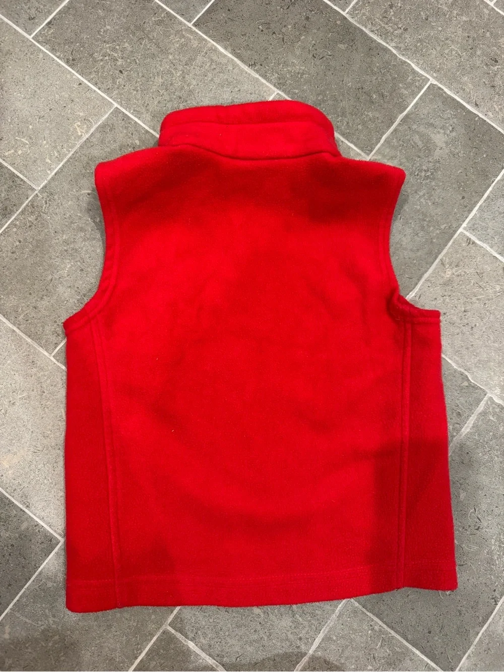 Columbia Red Fleece Jacket Vest - Bright Red